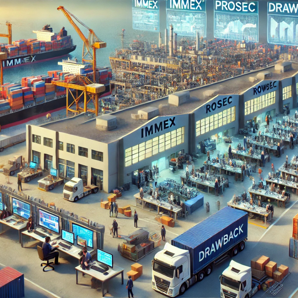 Programas de fomento al comercio exterior Importacia de programas de fomento al comercio exterior Secretaría de Economía Comercio Exterior Programas de fomento Importación Exportación IMMEX ALTEX ECEX DRAWBACK PROSEC Empresas nacionales Mercancías