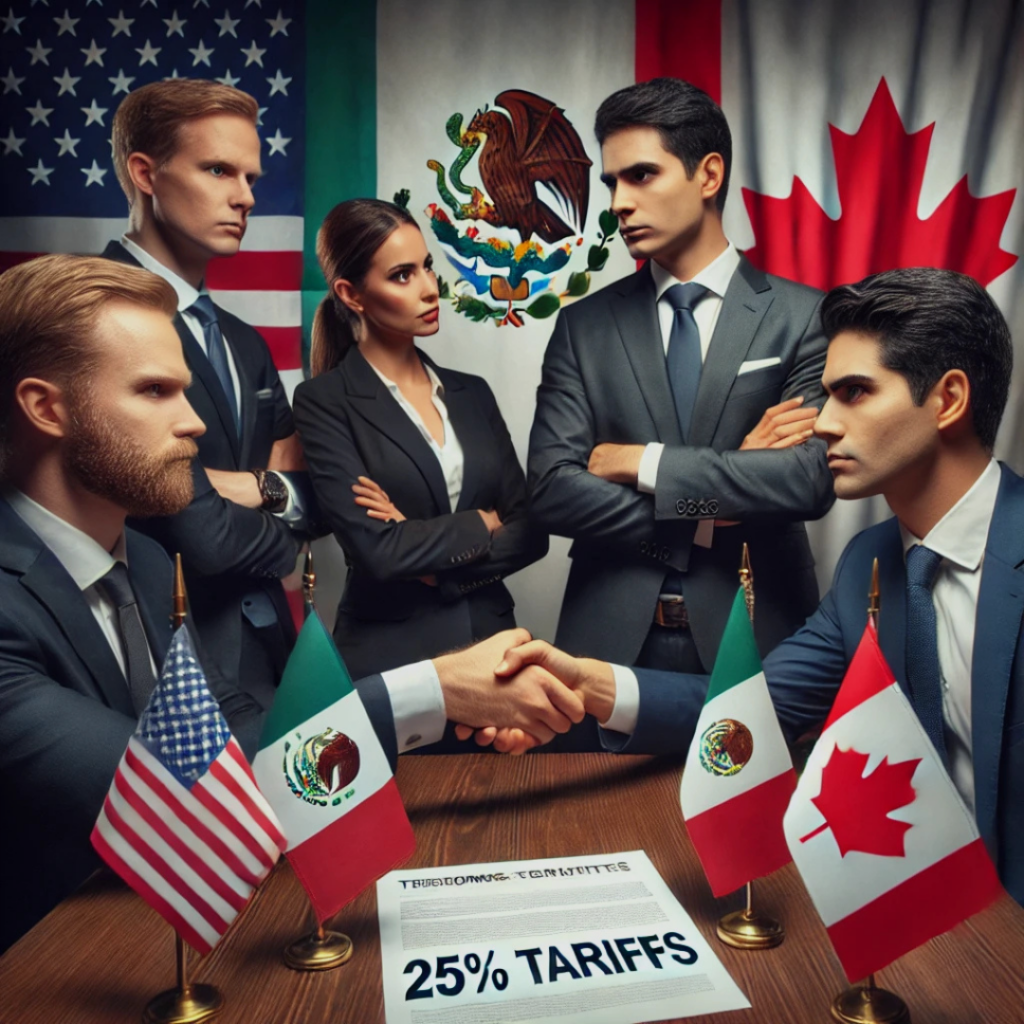 Aranceles del 25% por EE. UU. golpean a México y Canadá